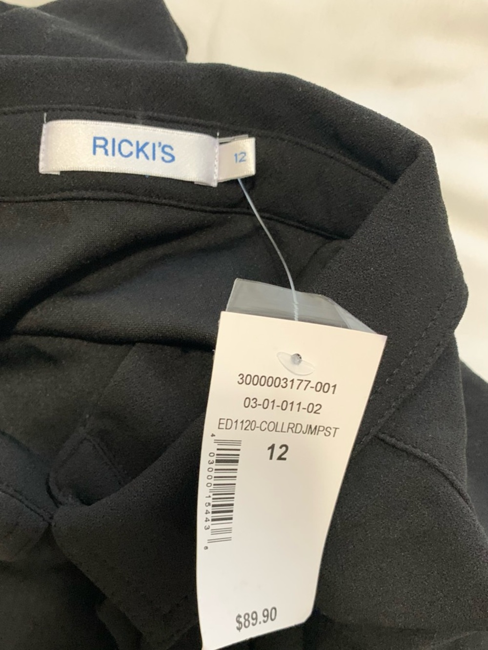 NEW Ricki’s Sz 12 Black Jumpsuit - Picture 7 of 7